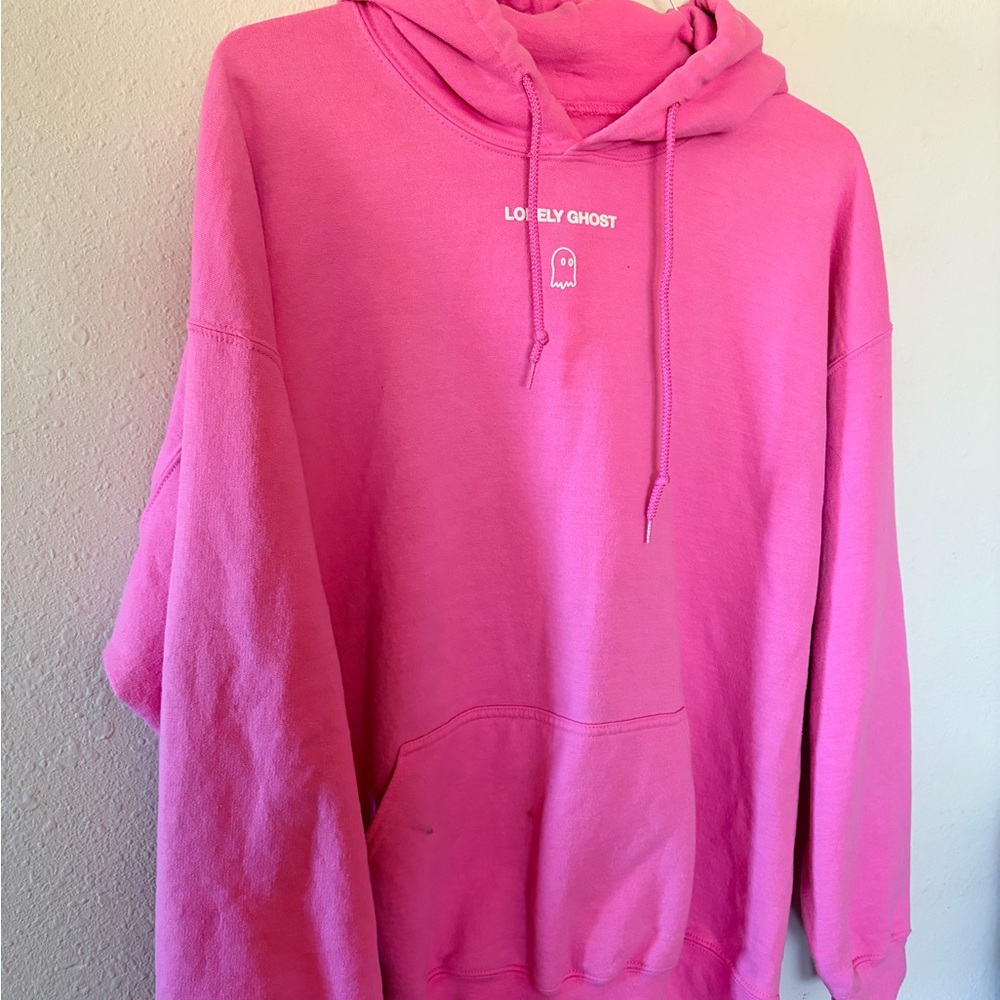 Lonely ghost pink hoodie XL - Picture 6 of 6